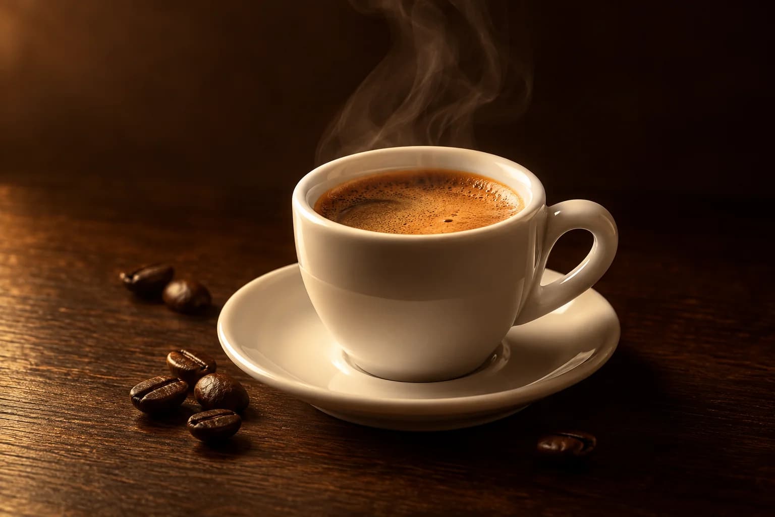 Frischer Kaffee mit feiner Crema